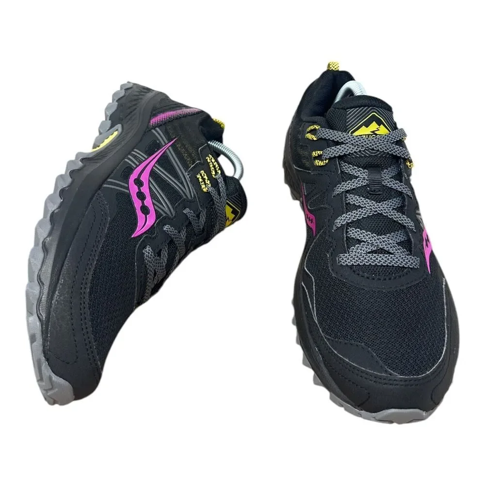 Saucony Black and Pink Athletic Shoes